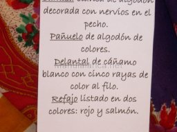 Exposición de indumentaria y costumbres 2009